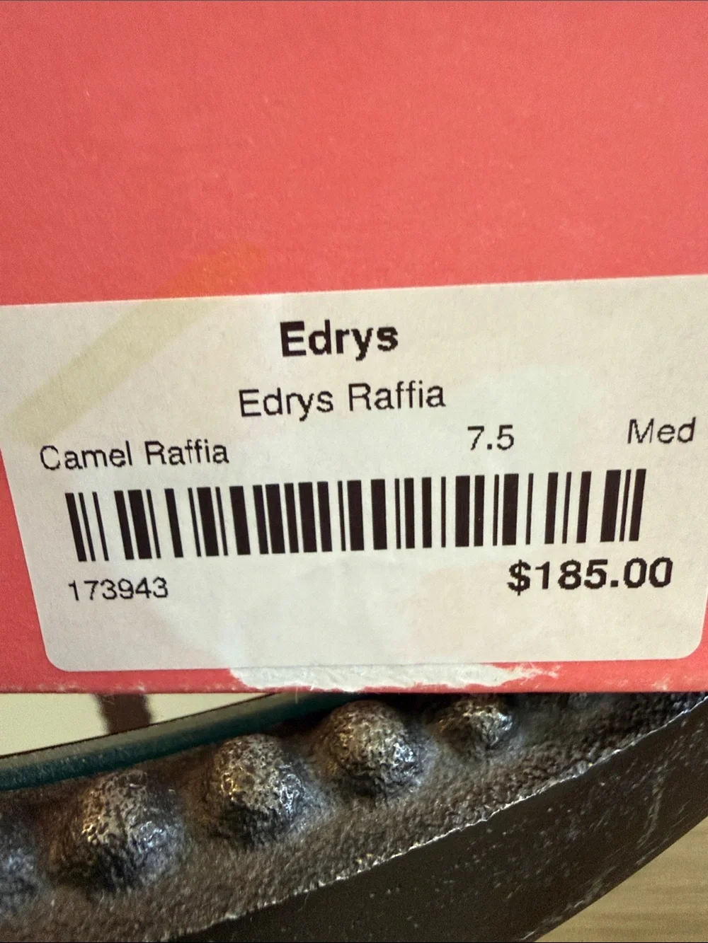 VANELI Gold Studded EDRYS Raffia Platform Sandal NWT SIZE 7.5 medium $115